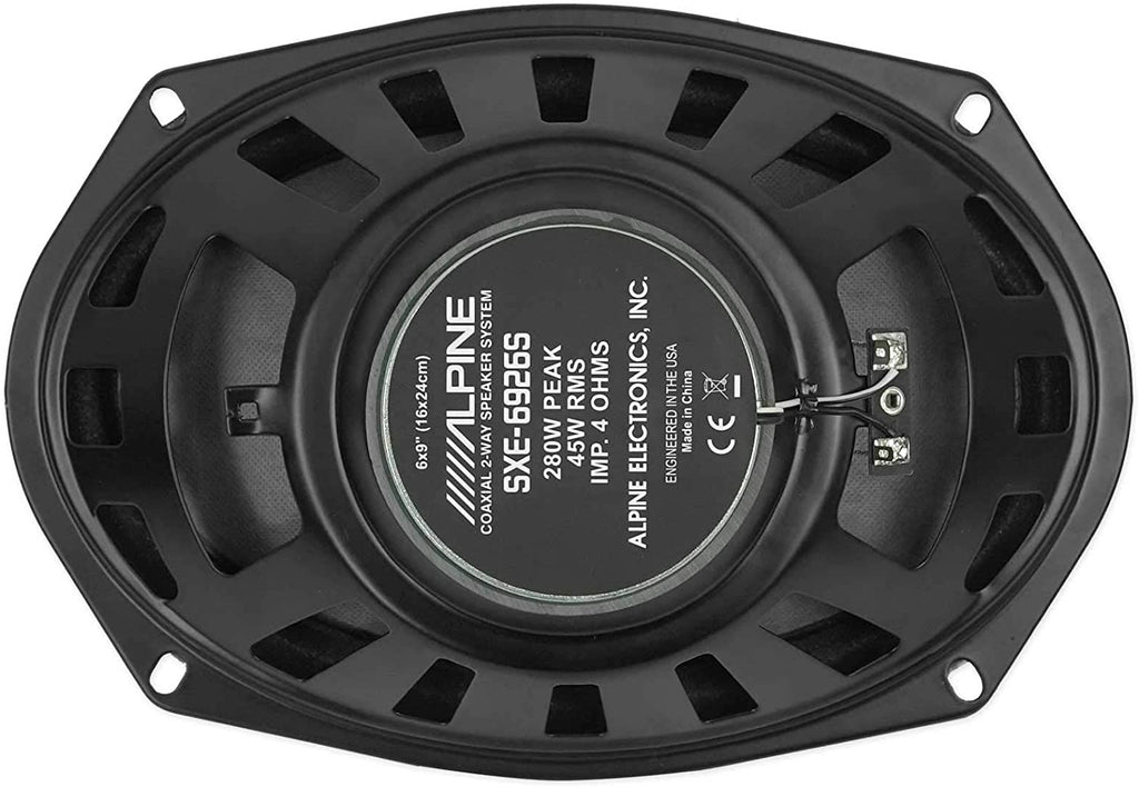 Alpine SXE-1726S 6-1/2" 220W +SXE-6926S 6x9" 280W Car Coaxial Speakers