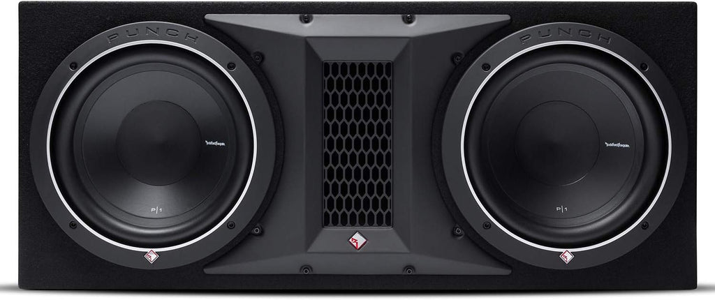Rockford Fosgate P300X1 Amplifier & P1 2X10" Ported Loaded Enclosure Subwoofer