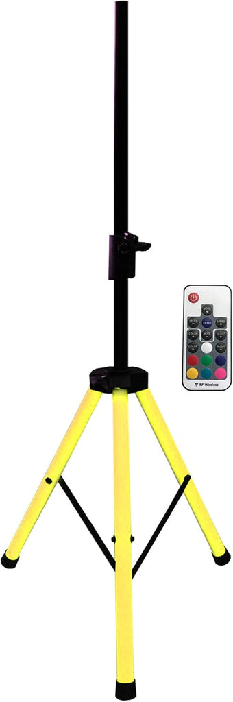 2 Universal Light Up Multi Color LED Speaker Stands w/Remote
