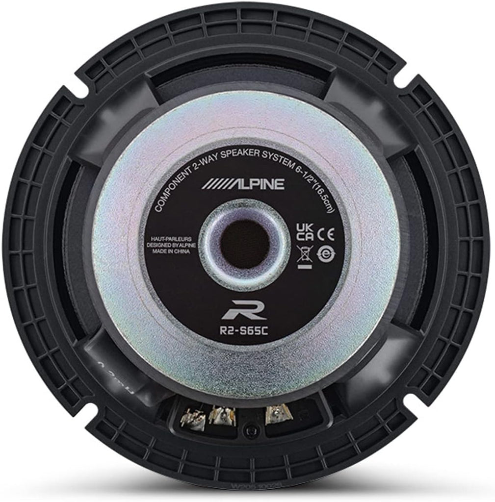 Alpine R2-S65C Component Speaker + Adapters + Harness Fit Honda Acura Vehicles