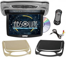 Load image into Gallery viewer, 14" Car Roof Mount Overhead Flip Down TFT LCD Monitor with Built-in DVD Player