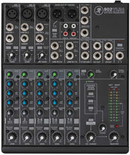 Load image into Gallery viewer, Mackie 802VLZ4 8-channel Ultra Compact Mixer with High-Quality Onyx Preamps with MR DJ XLR Cable 20 Feet and 3.5mm TRS to dual 1/4" TS Stereo Cable