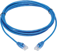Load image into Gallery viewer, 6 Cat6a Ethernet Network Patch Cable RJ45 23AWG 600Mhz Solid Copper Wire 3' Blue