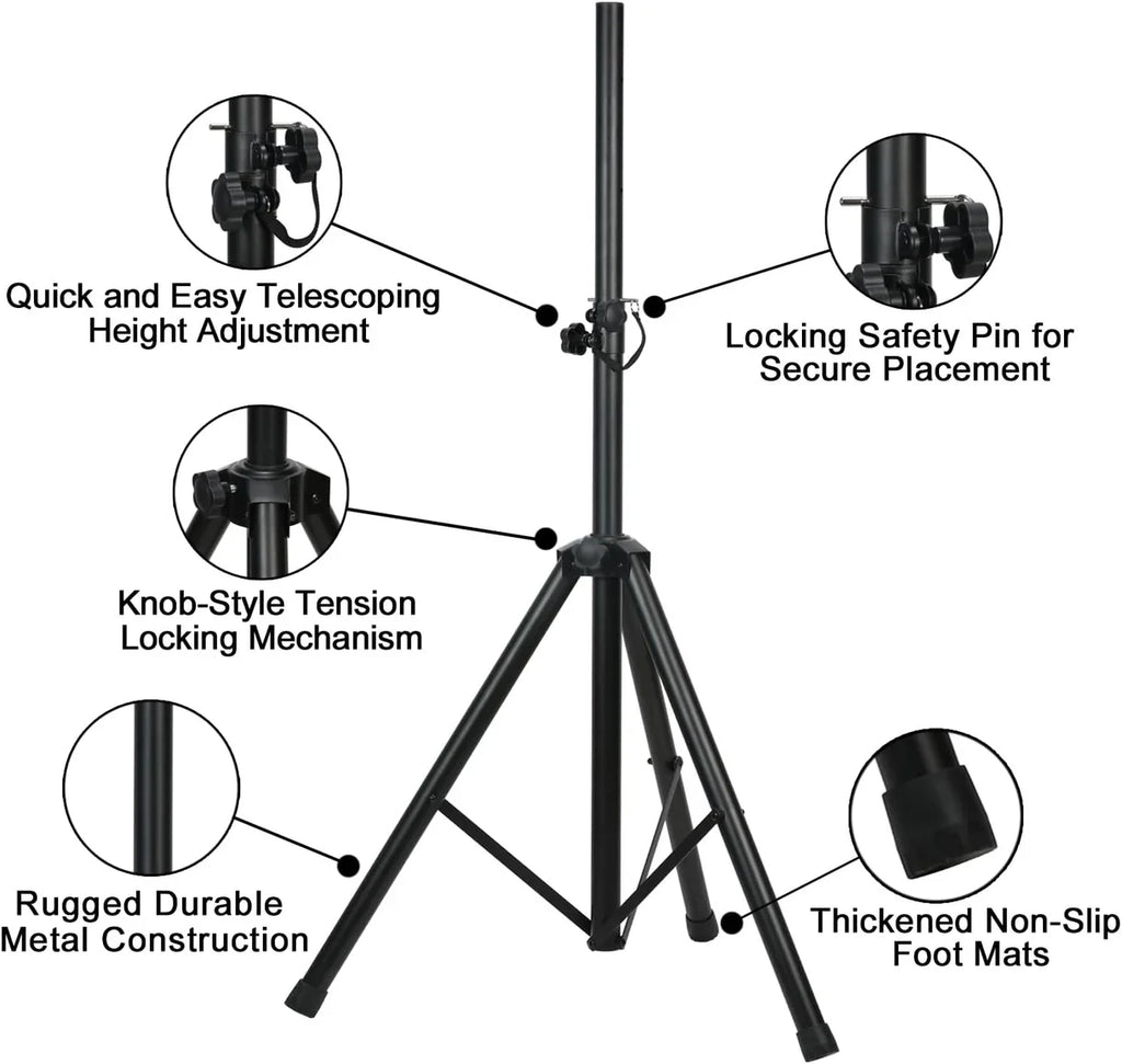 MR DJ LS200-5S DJ Pro Audio Lighting Fixture Tripod Stand 5' T-Bar Light Truss