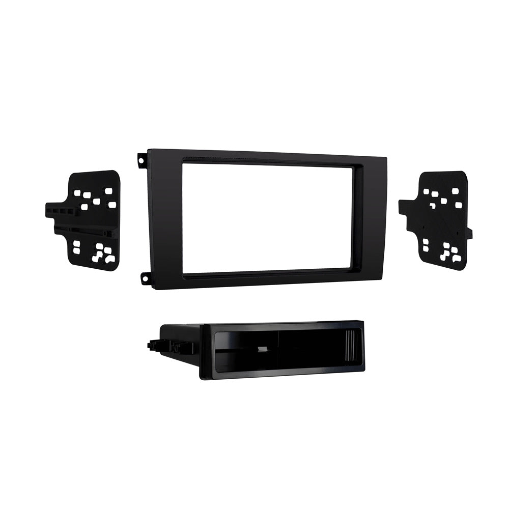 Metra 99-9604B Single/Double-DIN Car Stereo Dash Kit - Compatible Fits for Porsche Cayenne 2003-2010