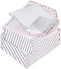 Load image into Gallery viewer, #0 6.5 x 10 Inch Packaging Supplies White Poly Bubble Mailers Self-Sealing Shipping Envelopes Plastic Mailing Bags 6.5"x10" PBM0 6.5"x9" Inner Size (500 Pack)