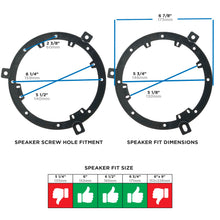 Load image into Gallery viewer, Metra 82-6601 Speaker Adapters 6 to 6.75 in - Compatible Fits for Chyrsler Multi-app 95-10