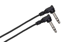 Load image into Gallery viewer, Hosa CSS-110RR, Right Angle 1/4" TRS to Right Angle 1/4" TRS Balanced Interconnect Cable - 10 Feet