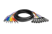 Load image into Gallery viewer, Hosa STX-802M Balanced Snake, 1/4 in TRS to XLR3M, 2 m