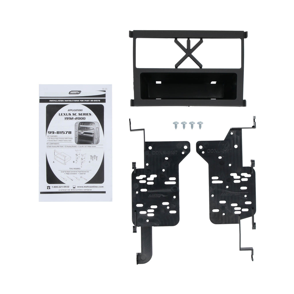 Metra 99-8157B Single-DIN Car Stereo Dash Kit - Compatible Fits for Lexus SC400 SC300 1992-2000