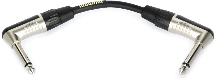 Mogami MCP GP RR 0.5 CorePlus Right Angle to Right Angle Pedal Cable - 6 inch