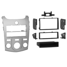 Load image into Gallery viewer, Metra 99-7338S Single or Double-DIN Car Stereo Silver Dash Kit - Compatible Fits for Kia Forte 2010-2013