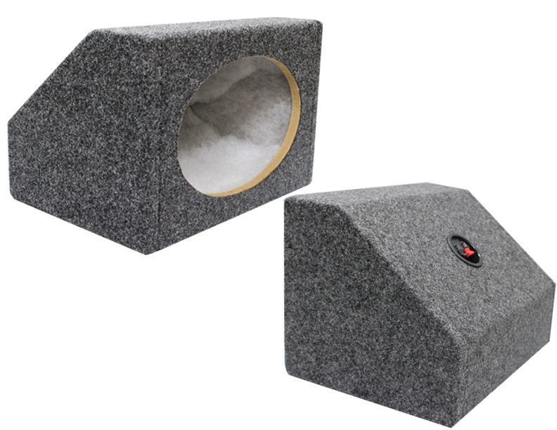 Absolute USA 6X9PKG 6 X 9 Inches Angled/Wedge Box Speakers Set of Two Grey