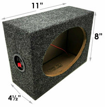 Load image into Gallery viewer, 2 Pair MK Audio 6"x9" Square MDF Speaker Box with Black Carpet &amp; Terminal Cups for Car &amp; Home