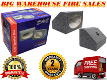 Load image into Gallery viewer, 2 NEW Absolute MDF Angled Style 6"x9" Gray Car Audio Speaker Box Enclosures