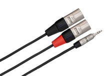 Load image into Gallery viewer, Hosa HMX, 3.5mm TRS Male to Dual XLR Male Pro Stereo Breakout Cable