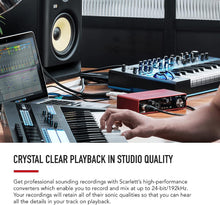 Load image into Gallery viewer, Focusrite Scarlett 2i2 Studio 4th Gen USB Audio Interface Bundle for the Songwriter with Condenser Microphone and Headphones for Recording, Streaming, and Podcasting