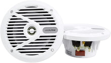 Load image into Gallery viewer, Alpine SPS-M601W 6.5” Coaxial 2-Way Marine Speaker with White Grilles Bundle