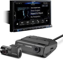 Load image into Gallery viewer, Alpine X308U Digital Media Navigation Receiver DVR-C320 Windshield Mount Dashcam