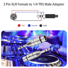 Load image into Gallery viewer, MR DJ XFTRS 1/4" TRS to Balanced XLR Female Adapter