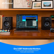 Load image into Gallery viewer, PreSonus Eris 5BT Bluetooth Studio Monitors, Pair — 5" Powered, Active Monitor Speakers for Near Field Music Production, Audio Mixing &amp; Recording