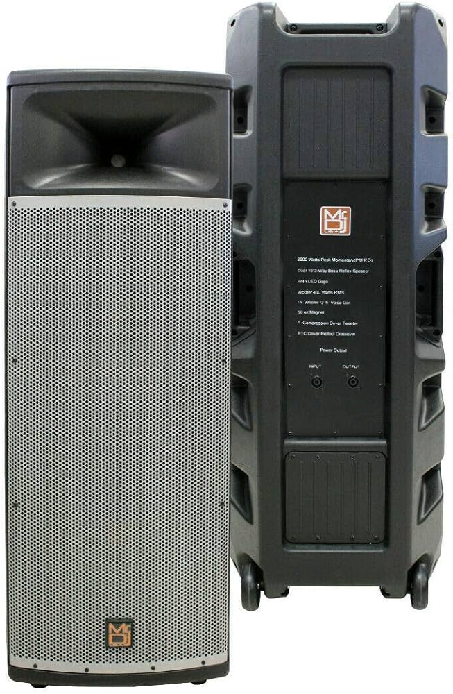 MR DJ PRO215S PA DJ Passive Speaker PRO PA DJ Dual 15" 3-Way Full-Range Passive DJ PA Multipurpose Live Sound Speaker