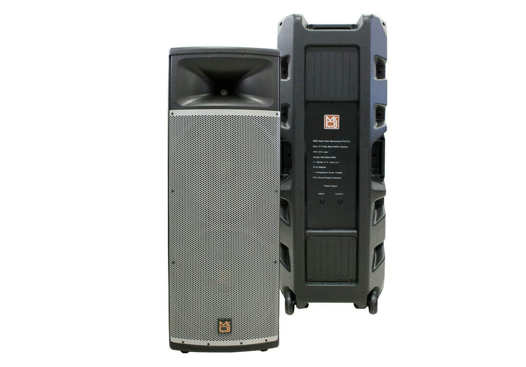 MR DJ PRO215S PA DJ Passive Speaker PRO PA DJ Dual 15" 3-Way Full-Range Passive DJ PA Multipurpose Live Sound Speaker