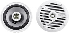 Load image into Gallery viewer, Alpine SPS-M601W 6.5” Coaxial 2-Way Marine Speaker with White Grilles Bundle