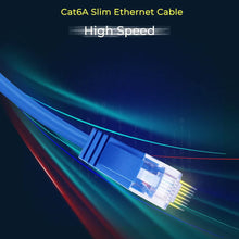 Load image into Gallery viewer, 10 American Terminal EPC3BL 3' Cat6a Ethernet network patch cable RJ45 23AWG 600M solid copper wire 3' blue