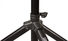Load image into Gallery viewer, Ultimate Support TS-70B Aluminum Tripod Speaker Stand with Safe and Secure Locking Pin and 150 lb Load Capacity - Black