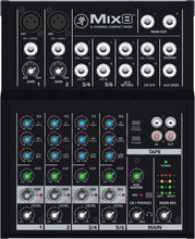 Load image into Gallery viewer, Mackie Mix8 Mix Series, 8-Channel Compact Mixer with Studio-Level Audio Quality