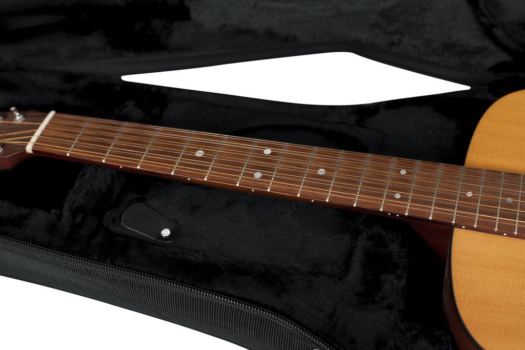 Gator Cases GL-DREAD-12 Lightweight Polyfoam Guitar Case For Dreadnaught Style Acoustic Guitars
