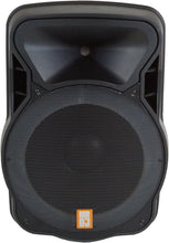 Load image into Gallery viewer, MR DJ PARTY PACK Dual 15" Active Bluetooth PA Speaker Package 2 Speaker Stands DSP LED Lights TWS USB/SD FM Radio Wired Microphones Speaker Cables