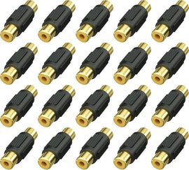 American terminal ATFF-100B-50 Gold RCA Female-to-Female Coupler Adapter 50 Pack