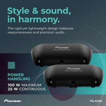 Load image into Gallery viewer, Pioneer TS-X210 200W 5.25" 3-way 4-ohm Surface Mount Coaxial Car Speakers