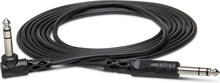 Load image into Gallery viewer, Hosa CPP-105R Interconnect Cable - 1/4-inch TS Male to Right-angle 1/4-inch TS Male - 5 foot