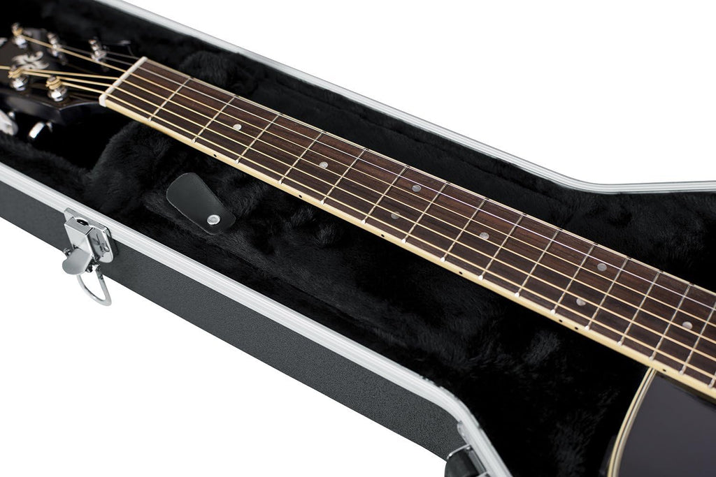 Gator Cases GC-DEEP BOWL ABS Molded Case for Acoustic Guitars Fits Ovation Style Deep Contour Acoustic Guitars