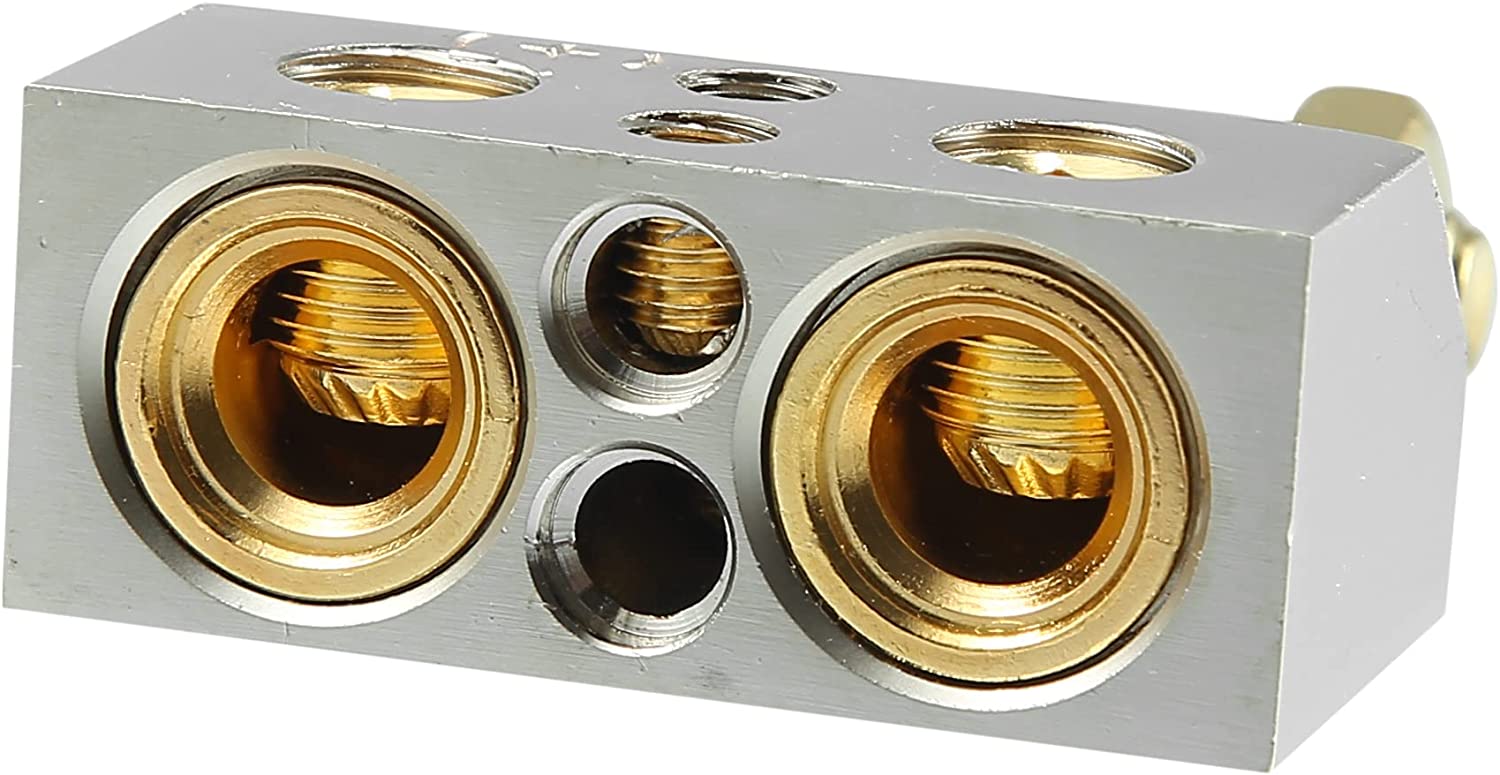 2 DC Sound DBTC300PN 0/2/4/6/8 AWG Single Positive & Negative Power Battery Terminal Connectors Chrome