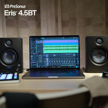 Load image into Gallery viewer, PreSonus Eris 4.5BT Bluetooth Studio Monitors, Pair — 4.5" Powered, Active Monitor Speakers for Near Field Music Production, Audio Mixing &amp; Recording