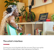 Load image into Gallery viewer, Focusrite Scarlett 2I2 4th Gen 2x2 USB Audio Interface Microphone Preamp