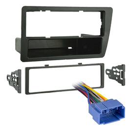 Metra 99-7899 Single DIN Dash Kit + 70-1721 Wire Harness Fit 01-05 Honda Civic