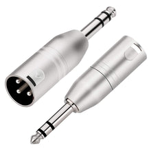 Load image into Gallery viewer, MR DJ XMTRS-2 1/4" TRS to Balanced XLR Male Adapter 2-Pack