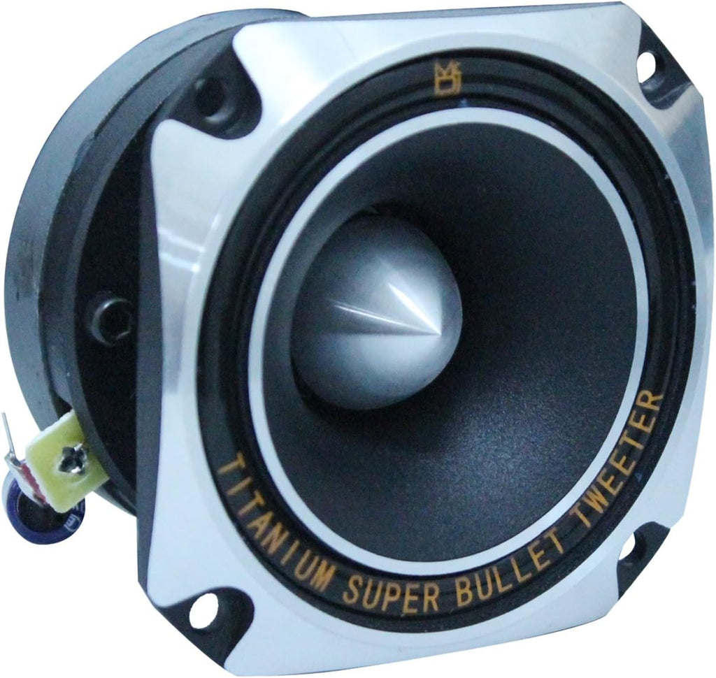 Mr. Dj HDT700S 3.5-Inch Titanium Bullet Tweeter w/ 10 Ounce Ferrite Magnet