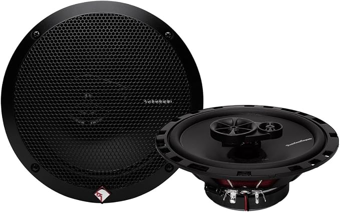 2 Pair Rockford Fosgate R165X3 6.5" 180W Speakers + R1T-S 1-Inch Tweeter Kit