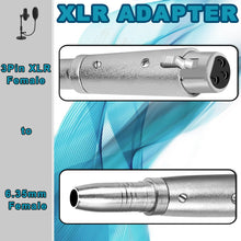 Load image into Gallery viewer, AT TQTXLRF XLR Female to 1/4" Stereo Female Adapter Converter Gender Audio Coupler