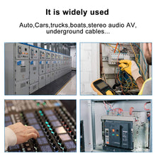 Load image into Gallery viewer, MR DJ DSR8-200 200PCS 18-22AWG Red Insulated Fork Spade Wire Connector Electrical Crimp Terminal