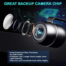 Load image into Gallery viewer, CAM110 Backup Camera License Plate HD Night Vision Rear View 170° Angle Waterproof Compatible with Pioneer Car Radio