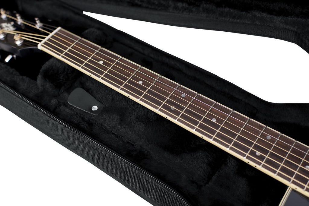 Gator Cases GL-DREAD-12 Lightweight Polyfoam Guitar Case For Dreadnaught Style Acoustic Guitars