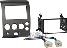 Absolute ABS99-7406 Fits Nissan Titan 2004-2005 Double DIN Stereo Harness Radio Install Dash Kit