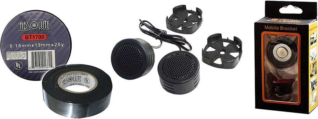 Alpine UTE-73BT Digital Media Receiver+Free Mobile Bracket, Tweeter TW600, Electrical Tape BT1700